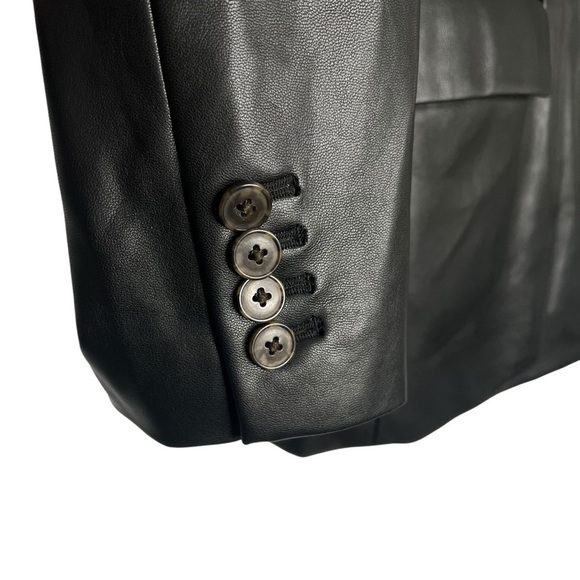 J Crew Willa Faux Leather Blazer Black Size 2 NEW - Picture 10 of 14